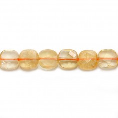 Citrine, en forme de carré facetté 8mm x 39cm