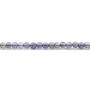 Cordiérite (Iolite)  de couleur violet, de forme ronde, 3mm x 36cm
