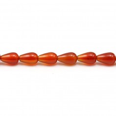 Cornaline drips measuring 5x8mm x 40cm