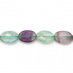 Fluorite faceted oval