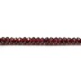 Garnet rondelle faceted 2x3mm x 40cm