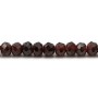Garnet rondelle faceted 3x5mm x 40cm