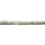 Howlite blanche tube 3.5x8mm x 40cm