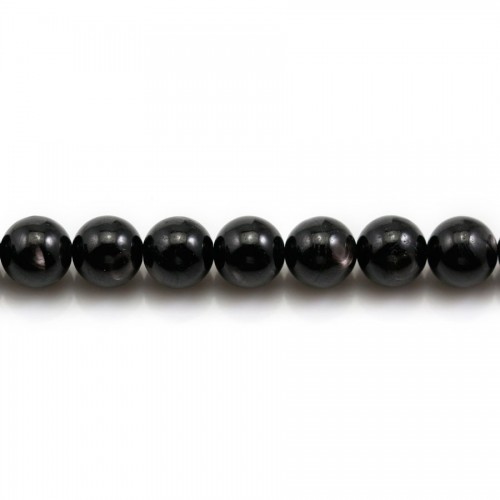Hypersthene, en forme de rond 8mm x 39cm