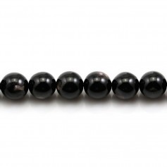 Hypersthene, en forme de rond 10mm x 39cm