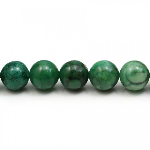 Jade verdite rond 10mm x 40cm