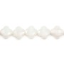 Jade blanc trèfle facette 13 mm x 2pcs