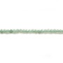 Jade naturel rondelle facette 1.5x2.0mm x 39cm