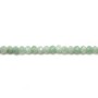 Jade nature rondelle facette 2x3mm x 40cm