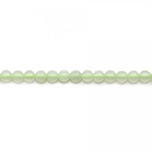 Green jadeite round 6mm x 40cm