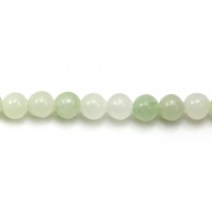 Jadeite vert ronde 6mm x 40cm