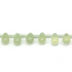 Jade jadeite, in the shape of a drop, measuring 6 * 9mm x 40cm
