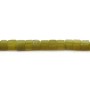 Jade coréen jaune vert, en forme de cube, 4mm x 39cm