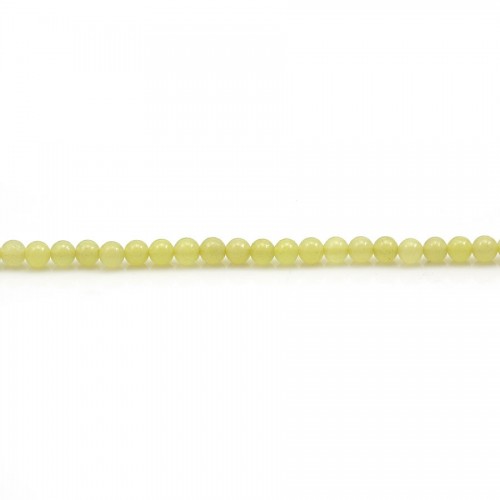 Jade lemon, de forme ronde, 2-2.5mm x 40cm