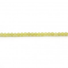 Jade lemon, de forme ronde, 2-2.5mm x 40cm