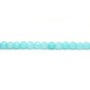 Jade teinte ronde facette 4mm