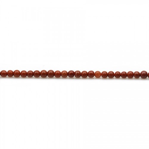 Jaspe rouge ronde 2mm x 39cm