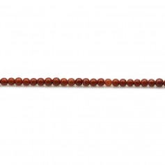 Jaspe rouge ronde 2mm x 39cm