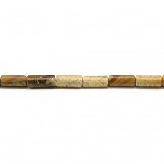 Jaspe paysage tube 4x8mm x 40cm