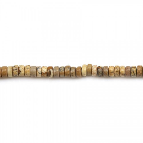 Picture jasper rectangle 4x13mm x 40cm 