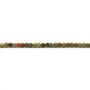 faceted round unakite 2mm x 40cm