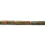 Unakite tube 4x8mm x 40cm
