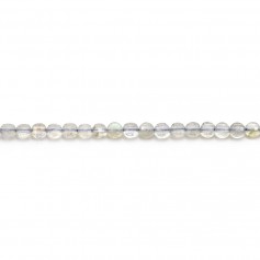 Labradorite Ronde Plate Facette 2.5mm x 40cm