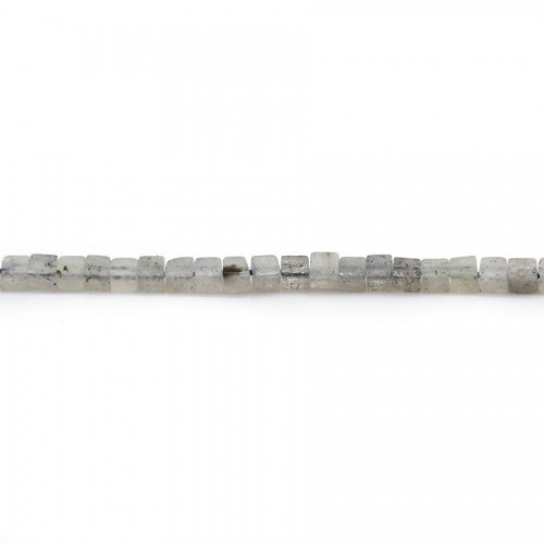 Labradorite grey, in the shape of a square, 2.5mm x 38cm