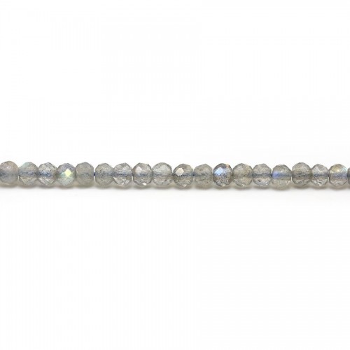 labradorite Rondelle faceted 2.7x3.8mm, A x 40cm
