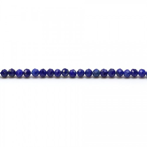 Lapis lazuli rondelle facette 1.5x2mm x 38cm