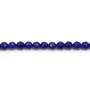 Lapis-lazuli rond facette 4mm x 6pcs