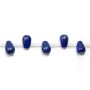 Lapis lazuli, en forme de goutte, 6 * 9mm x 2pcs