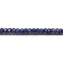 Lapis lazuli rondelle facette 3.5x4.5mm x 40cm