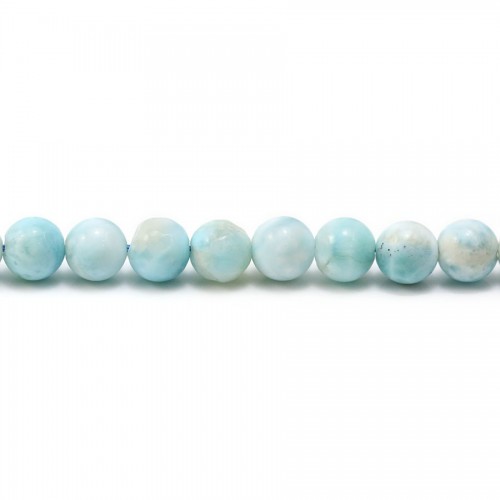 Larimar rond 7.5mm x 40cm