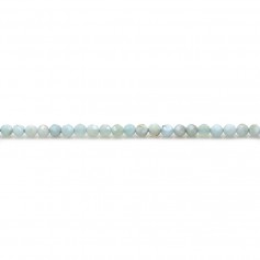 Larimar rond facette 2mm x 40cm