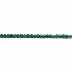Malachite de forme ronde, 2mm x 40cm