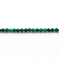 Malachite ronde facette 3mm x 40cm