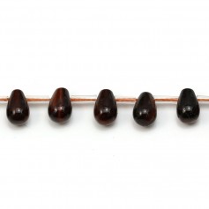 Oeil de taureau, en forme de goutte, mesurant 6x9mm x 4pcs