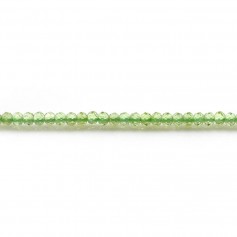 Péridot rondelle facette 1.9x2mm x 30pcs