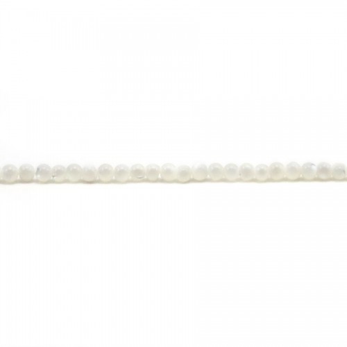 Perlmutt weiss rund 2mm x 39cm