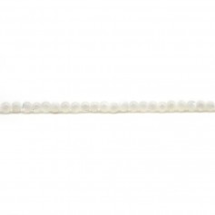 White mother-of-pearl beads  2.5mm x 40cm 