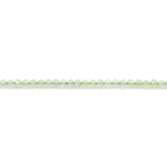 Prehnite, de forme ronde facetté, et de taille 2mm x 39cm