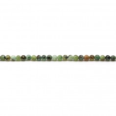 African turquoise in a round shape, measuring 2mm, x 40cm