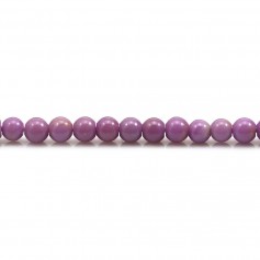Phosphosiderite light purple, in round shape, 4mm x 40cm