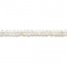 Pierre de lune grise rondelle boulier 2x3mm x 40cm