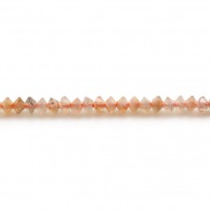 Pierre de soleil rondelle boulier facette 2x3mm sur fil 39cm