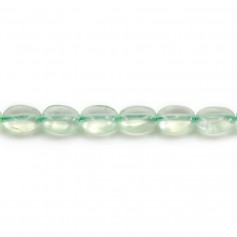 Prehnite de forme ovale 6x8mm x 40cm