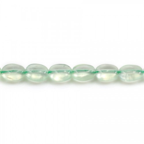 Prehnite de forme ovale 6x8mm x 40cm