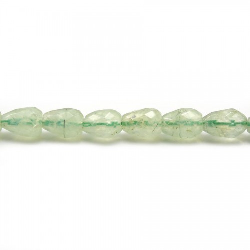 Préhnite rondelle facette 4x2.5mm x 40cm