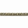 Pyrite rondelle facette 2.5x4mm x 10pcs